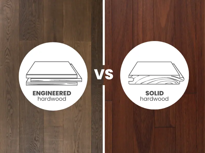 Solid hardwood vs engineered hardwood comparison