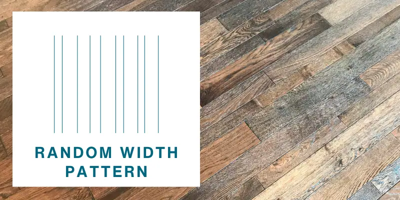 random width hardwood flooring pattern